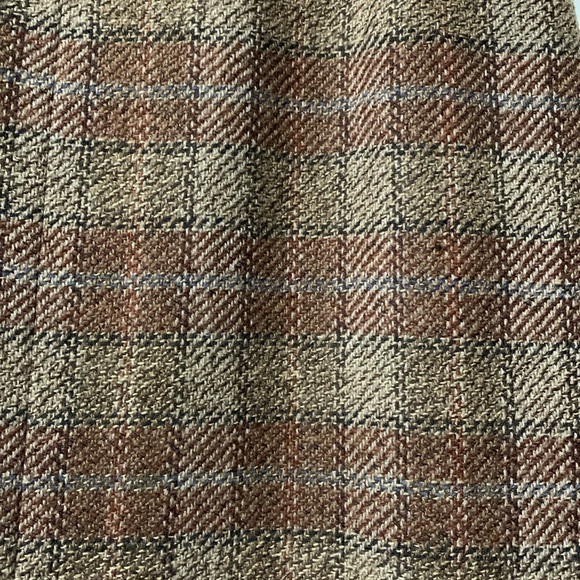 Salvador’s Ferragamo Vintage Wool Tweed Pencil Skirt Brown Tan Black Size 40 US4 - Picture 6 of 16